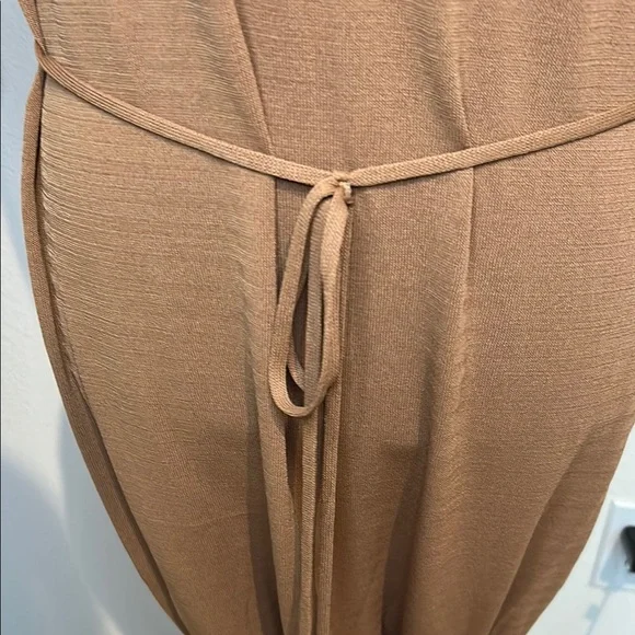 Zara Tan Sheer swim cover up Maxi Dress Sleeveless Resort Wear - Picture 6 of 14